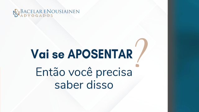 Vai se aposentar? Então você precisa saber disso