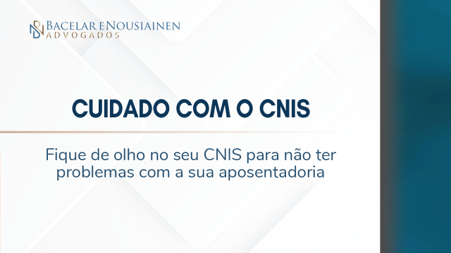 Cuidado com o CNIS